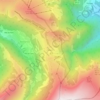 Pintura地形图、海拔、地势