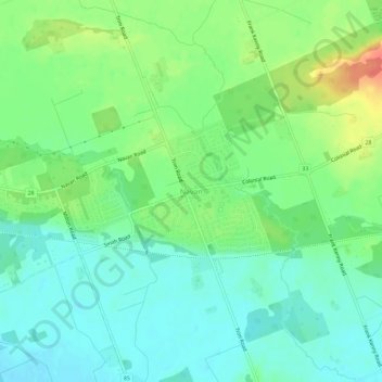 Navan地形图、海拔、地势