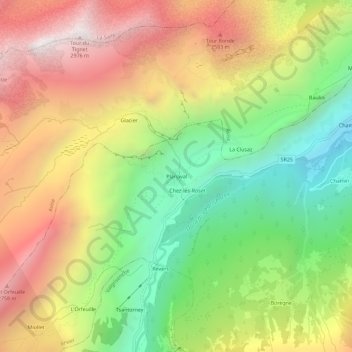 Planaval地形图、海拔、地势