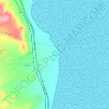 Rashkan地形图、海拔、地势