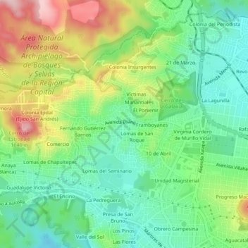 Veracruz地形图、海拔、地势