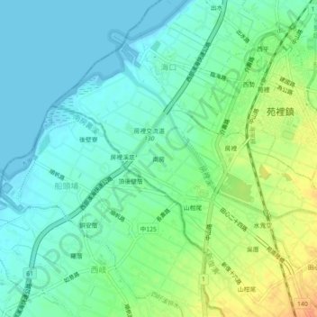 南房地形图、海拔、地势