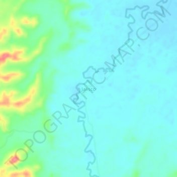 Jalisco地形图、海拔、地势
