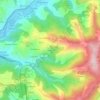 Cantiquín地形图、海拔、地势