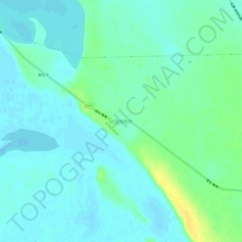 好田格勒村地形图、海拔、地势