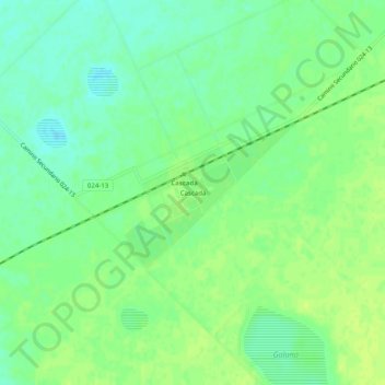 Cascada地形图、海拔、地势