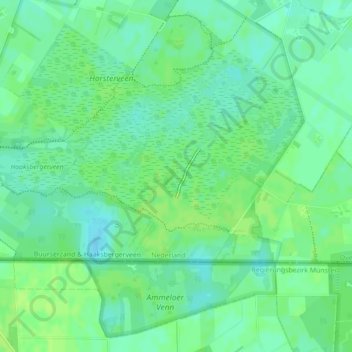 Siberië地形图、海拔、地势