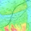 草湳底地形图、海拔、地势