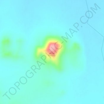 Mount Kitchener地形图、海拔、地势