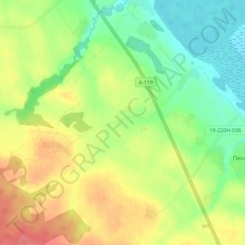 Бекетово地形图、海拔、地势