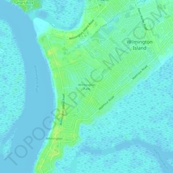 Wilmington Park地形图、海拔、地势