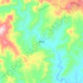 济村乡地形图、海拔、地势