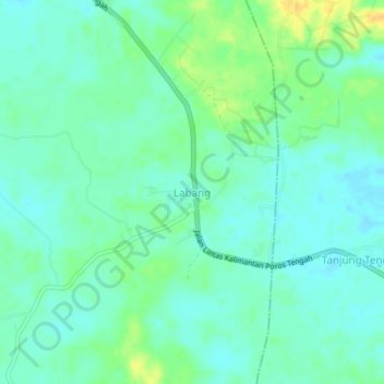Labang地形图、海拔、地势