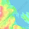 Larne地形图、海拔、地势