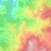 Le Vedeux地形图、海拔、地势