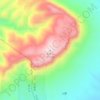 云梦山地形图、海拔、地势