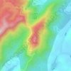 圭峰山地形图、海拔、地势