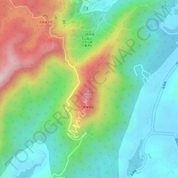 圭峰山地形图、海拔、地势