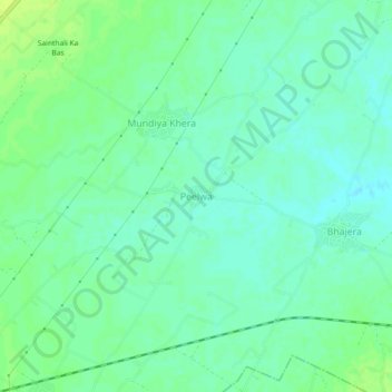 Peelwa地形图、海拔、地势