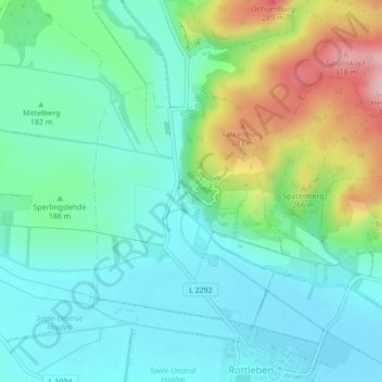 Barbarossahöhle地形图、海拔、地势