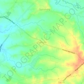 Palapala地形图、海拔、地势