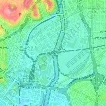 Mission Junction地形图、海拔、地势