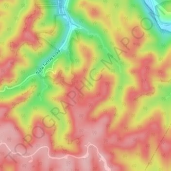 Gray's Arch地形图、海拔、地势