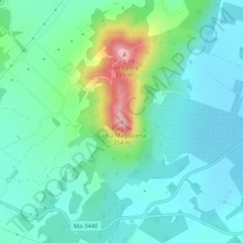 Inca地形图、海拔、地势