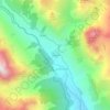 Le Lauzet地形图、海拔、地势