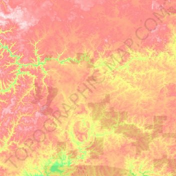 Siberia地形图、海拔、地势