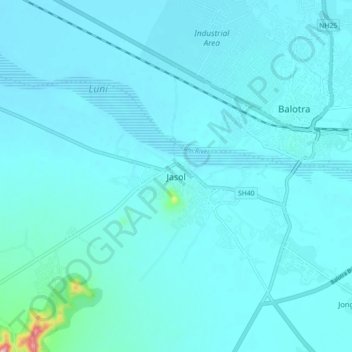 Jasol地形图、海拔、地势