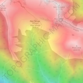 Cortone地形图、海拔、地势