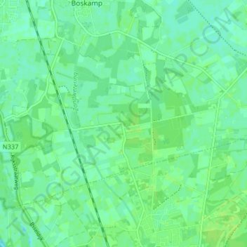 Hengforden地形图、海拔、地势