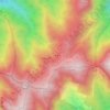 上東埔地形图、海拔、地势