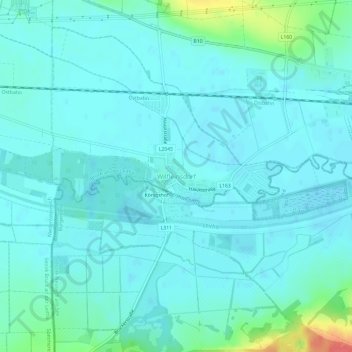 Wilfleinsdorf地形图、海拔、地势