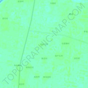 郑义门村地形图、海拔、地势