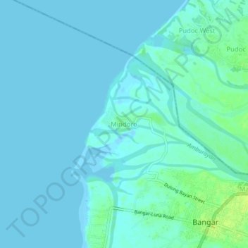 Mindoro地形图、海拔、地势