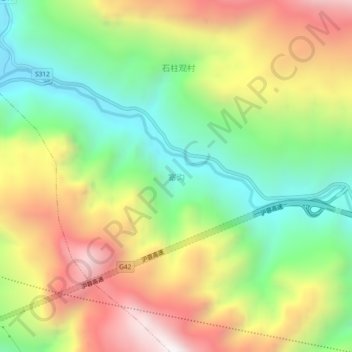 寨沟地形图、海拔、地势