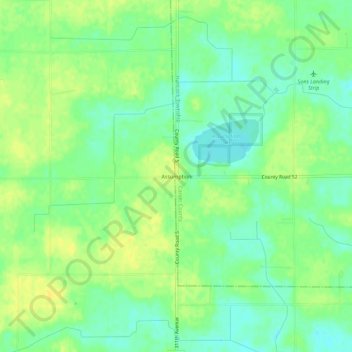 Assumption地形图、海拔、地势