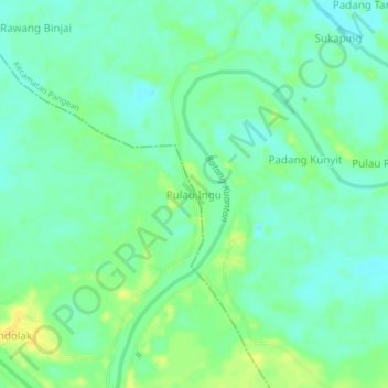 Pulau Ingu地形图、海拔、地势