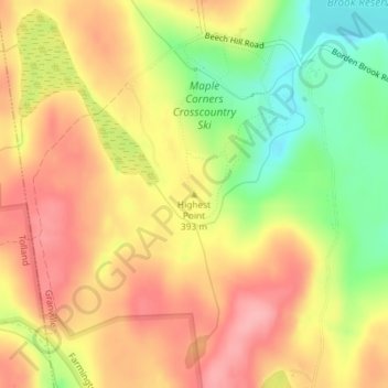Highest Point地形图、海拔、地势