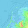 Wieringen地形图、海拔、地势