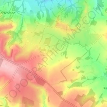 Benville地形图、海拔、地势