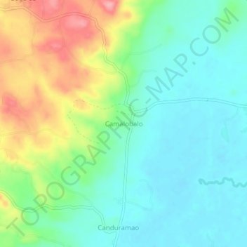 Camalobalo地形图、海拔、地势