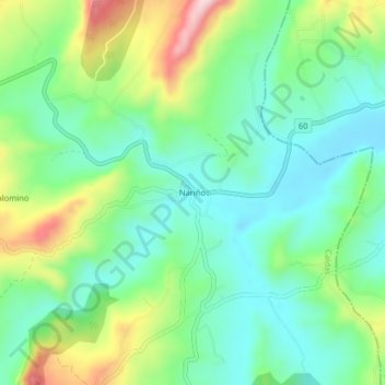 Nariño地形图、海拔、地势