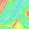 日內瓦地形图、海拔、地势