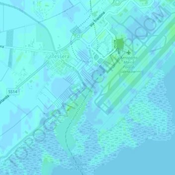 Spotting point地形图、海拔、地势