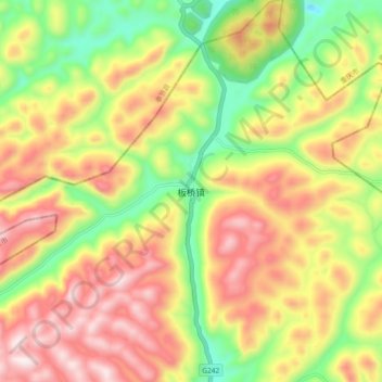 板桥镇地形图、海拔、地势