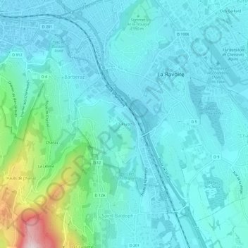 La Piulaz地形图、海拔、地势