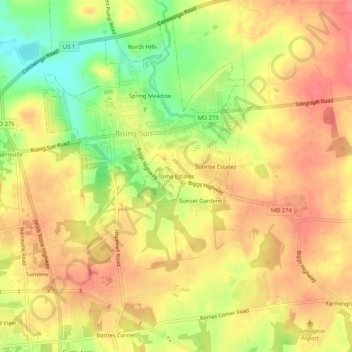 Tome Estates地形图、海拔、地势